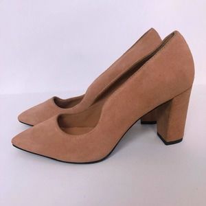 Opening Ceremony Tan Suede Heels